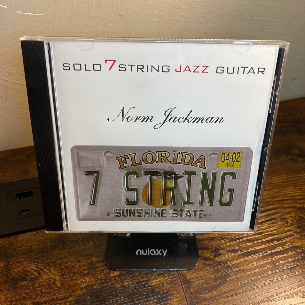 Norm Jackman Solo 7 String Jazz Guitar CD Instrumental Music Calm Bass Florida